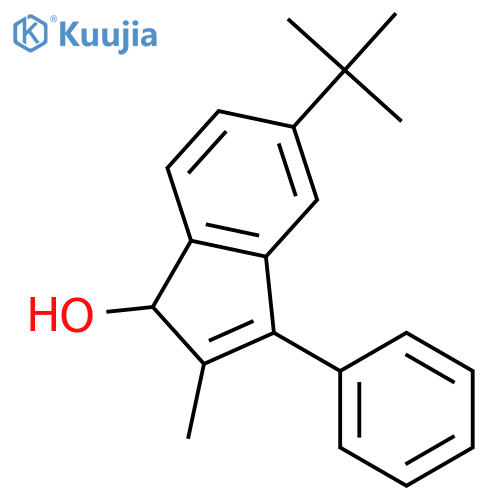 1H-Inden-1-ol, 5-(1,1-dimethylethyl)-2-methyl-3-phenyl- structure