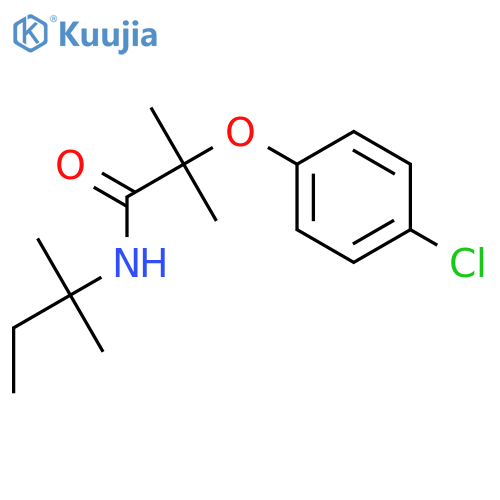 2-(4-chlorophenoxy)-2-methyl-N-(2-methylbutan-2-yl)propanamide structure