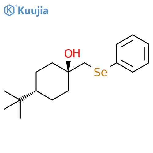 Cyclohexanol, 4-(1,1-dimethylethyl)-1-[(phenylseleno)methyl]-, cis- structure