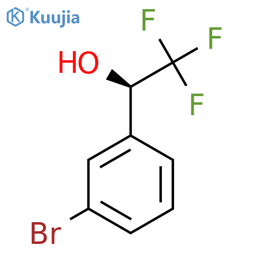 (1R)-1-(3-bromophenyl)-2,2,2-trifluoroethan-1-ol structure