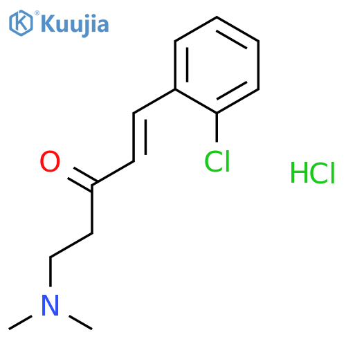 1-PENTEN-3-ONE, 1-(2-CHLOROPHENYL)-5-(DIMETHYLAMINO)-, HYDROCHLORIDE structure