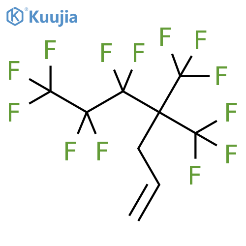 5,5,6,6,7,7,7-Heptafluoro-4,4-bis(trifluoromethyl)hept-1-ene structure