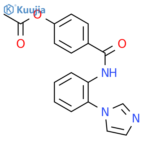 Benzamide, 4-(acetyloxy)-N-[2-(1H-imidazol-1-yl)phenyl]- structure