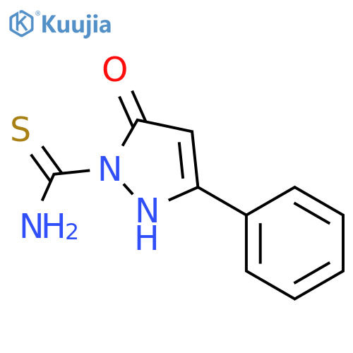 1H-Pyrazole-1-carbothioamide, 2,5-dihydro-5-oxo-3-phenyl- structure