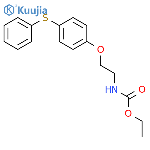 Ethyl {2-[4-(phenylsulfanyl)phenoxy]ethyl}carbamate structure