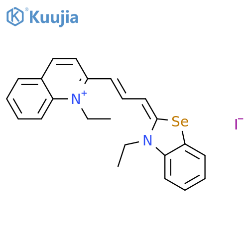 Quinolinium,1-ethyl-2-[3-(3-ethyl-2(3H)-benzoselenazolylidene)-1-propenyl]-, iodide (9CI) structure
