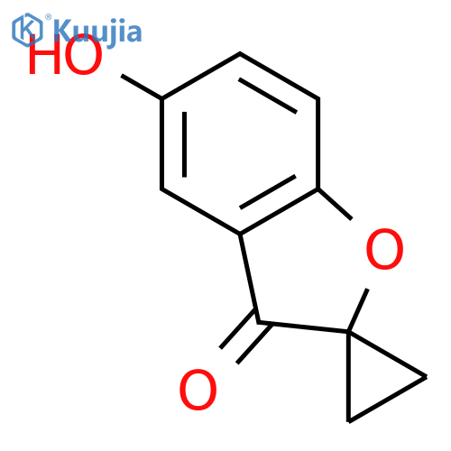 SPIRO[BENZOFURAN-2(3H),1'-CYCLOPROPAN]-3-ONE, 5-HYDROXY- structure