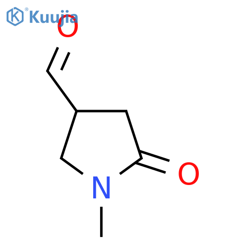 1-methyl-5-oxopyrrolidine-3-carbaldehyde structure
