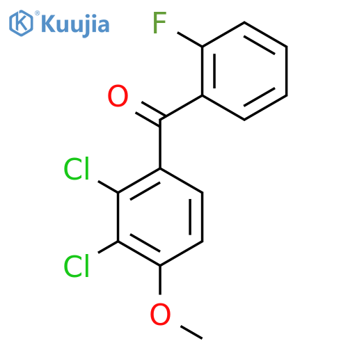 Methanone, (2,3-dichloro-4-methoxyphenyl)(2-fluorophenyl)- structure