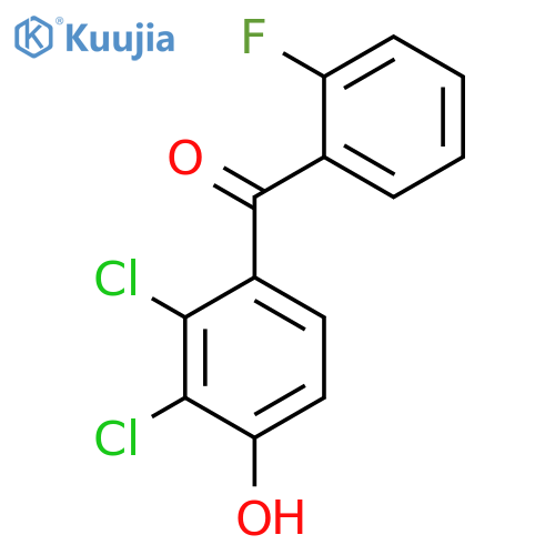 METHANONE, (2,3-DICHLORO-4-HYDROXYPHENYL)(2-FLUOROPHENYL)- structure