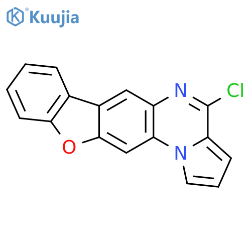 4-chloro[1]benzofuro[3,2-g]pyrrolo[1,2-a]quinoxaline structure
