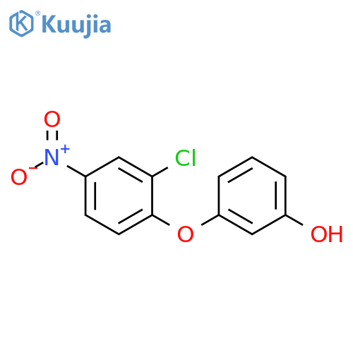 Phenol, 3-(2-chloro-4-nitrophenoxy)- structure