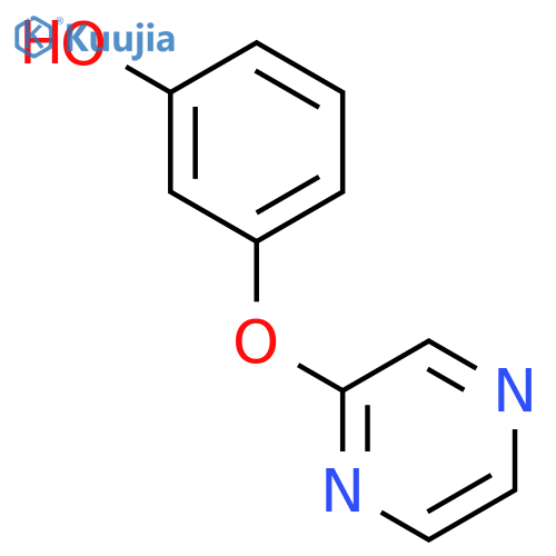 3-(pyrazin-2-yloxy)phenol structure
