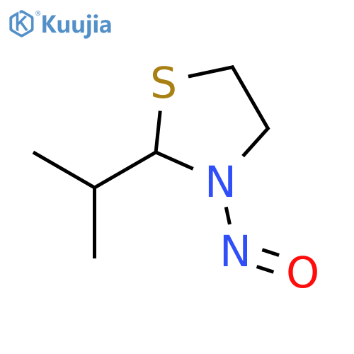 Thiazolidine,2-(1-methylethyl)-3-nitroso- structure