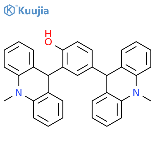 2,4-bis(10-methyl-9,10-dihydroacridin-9-yl)phenol structure