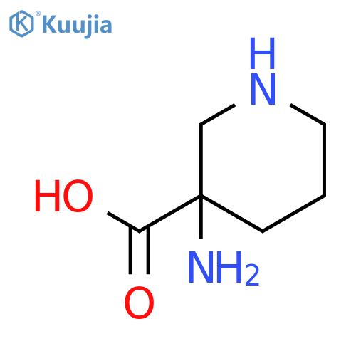 3-Aminopiperidine-3-carboxylic acid structure
