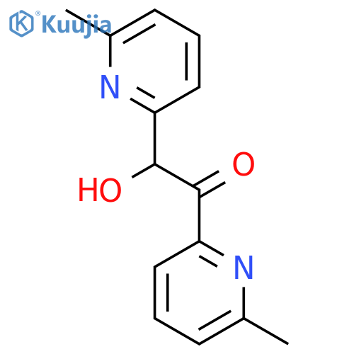 2-Hydroxy-1,2-bis(6-methylpyridin-2-yl)ethan-1-one structure