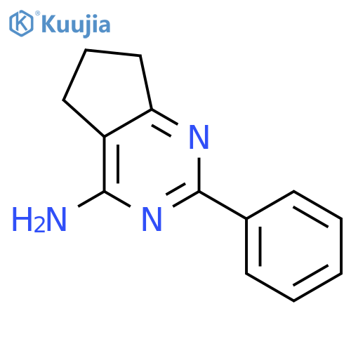 5H-Cyclopentapyrimidin-4-amine,6,7-dihydro-2-phenyl- structure