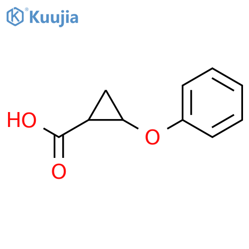 2-phenoxycyclopropane-1-carboxylic acid structure