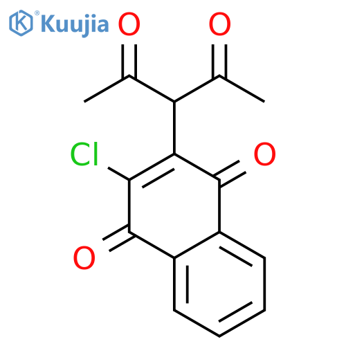 1,4-Naphthalenedione,2-(1-acetyl-2-oxopropyl)-3-chloro- structure