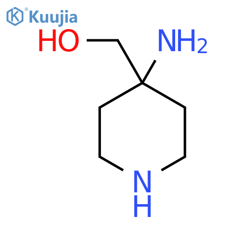 (4-Aminopiperidin-4-yl)methanol structure