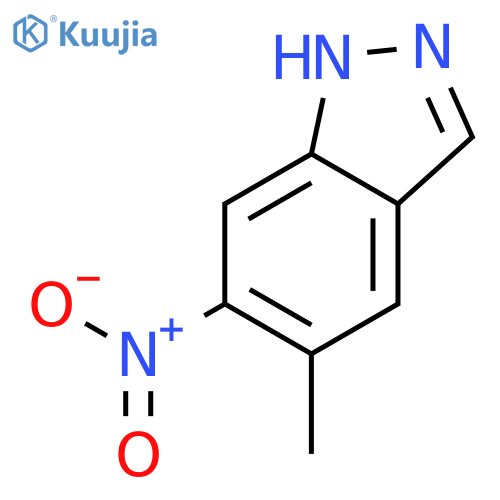5-Methyl-6-nitro-1H-indazole structure