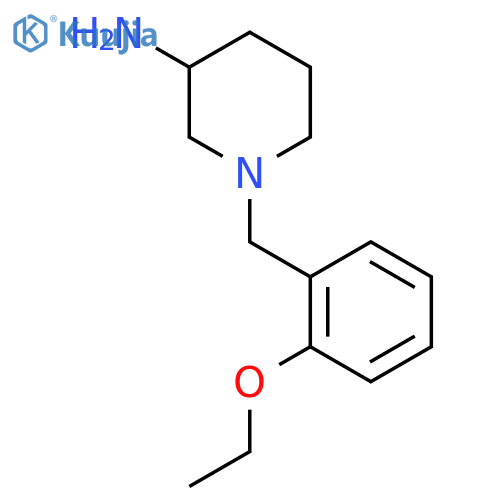 1-[(2-Ethoxyphenyl)methyl]piperidin-3-amine structure