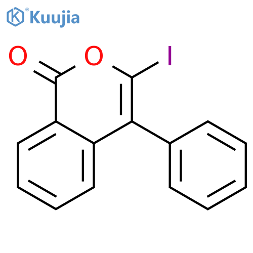 1H-2-Benzopyran-1-one, 3-iodo-4-phenyl- structure