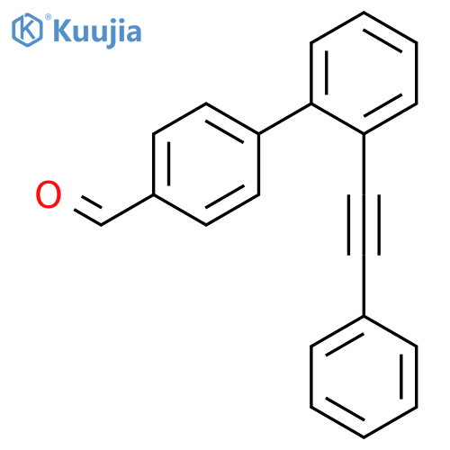 [1,1'-BIPHENYL]-4-CARBOXALDEHYDE, 2'-(PHENYLETHYNYL)- structure