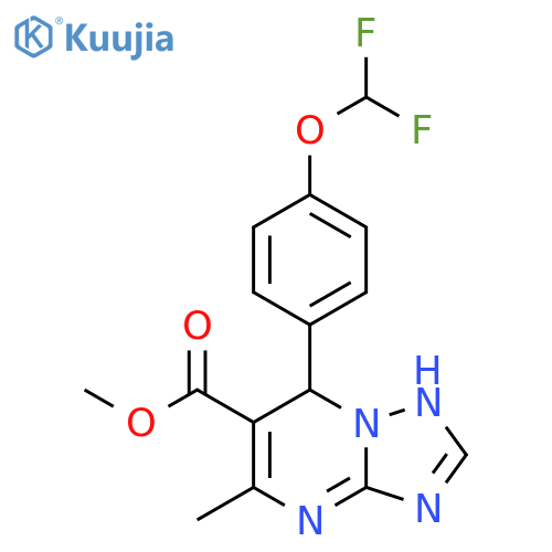 methyl 7-4-(difluoromethoxy)phenyl-5-methyl-4H,7H-1,2,4triazolo1,5-apyrimidine-6-carboxylate structure