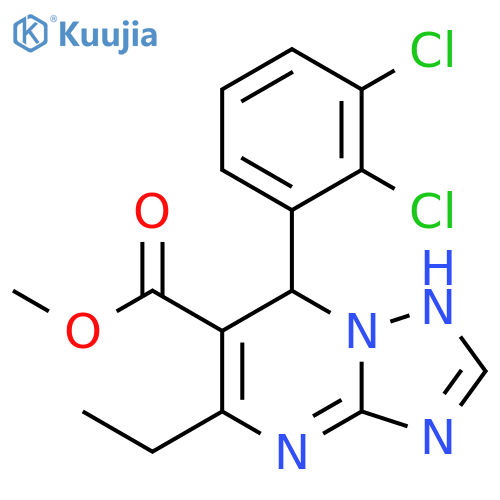 methyl 7-(2,3-dichlorophenyl)-5-ethyl-4H,7H-1,2,4triazolo1,5-apyrimidine-6-carboxylate structure