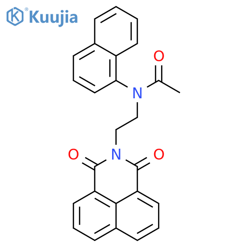 N-(2-{2,4-dioxo-3-azatricyclo[7.3.1.0^{5,13}]trideca-1(12),5,7,9(13),10-pentaen-3-yl}ethyl)-N-(naphthalen-1-yl)acetamide structure