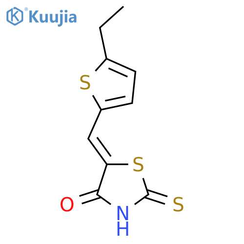 (5E)-5-(5-Ethyl-2-thienyl)methylene-2-mercapto-1,3-thiazol-4(5H)-one structure
