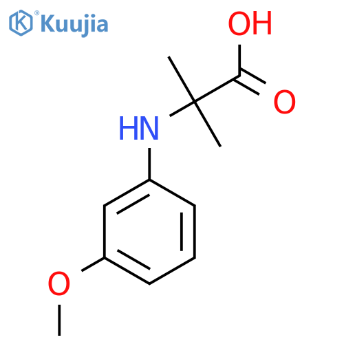 2-(3-methoxyphenyl)amino-2-methylpropanoic Acid structure