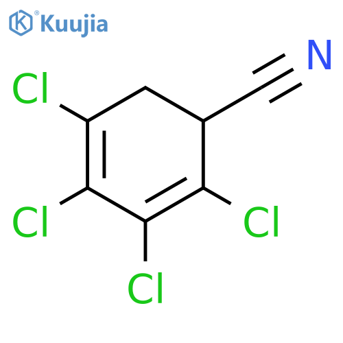 2,4-Cyclohexadiene-1-carbonitrile, 2,3,4,5-tetrachloro- structure