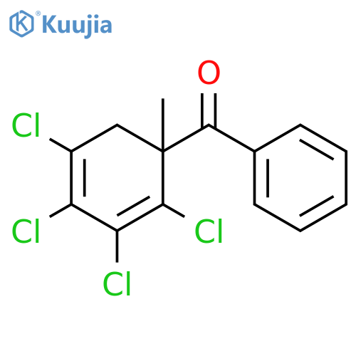 Methanone,phenyl(2,3,4,5-tetrachloro-1-methyl-2,4-cyclohexadien-1-yl)- structure