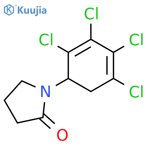 2-Pyrrolidinone, 1-(2,3,4,5-tetrachloro-2,4-cyclohexadien-1-yl)- structure