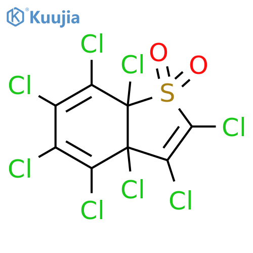 Benzo[b]thiophene, 2,3,3a,4,5,6,7,7a-octachloro-3a,7a-dihydro-,1,1-dioxide structure