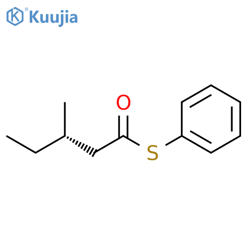 PENTANETHIOIC ACID, 3-METHYL-, S-PHENYL ESTER, (3S)- structure
