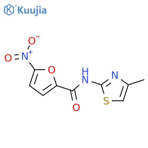 2-Furancarboxamide,N-(4-methyl-2-thiazolyl)-5-nitro- structure
