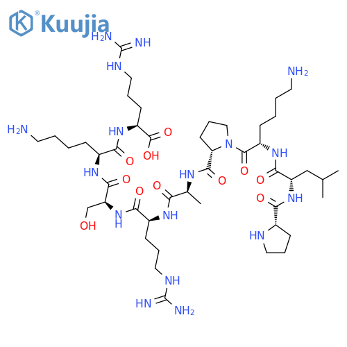 L-ARGININE, L-PROLYL-L-LEUCYL-L-LYSYL-L-PROLYL-L-ALANYL-L-ARGINYL-L-SERYL-L-LYSYL- structure