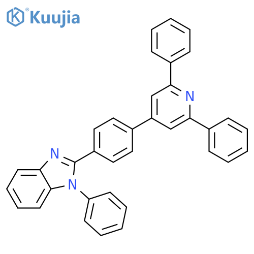 1H-Benzimidazole, 2-[4-(2,6-diphenyl-4-pyridinyl)phenyl]-1-phenyl- structure