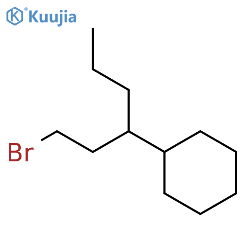 Cyclohexane, [1-(2-bromoethyl)butyl]- structure