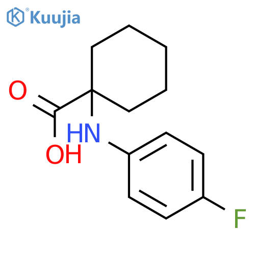 1-(4-Fluoro-phenylamino)-cyclohexanecarboxylic acid structure
