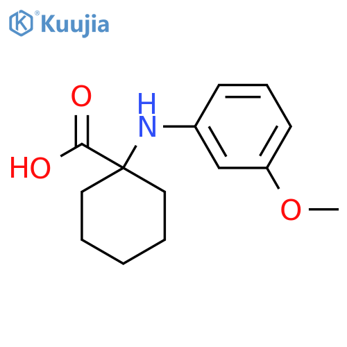 1-(3-Methoxy-phenylamino)-cyclohexanecarboxylic acid structure