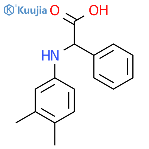 (3,4-Dimethylphenyl)amino(phenyl)acetic Acid structure