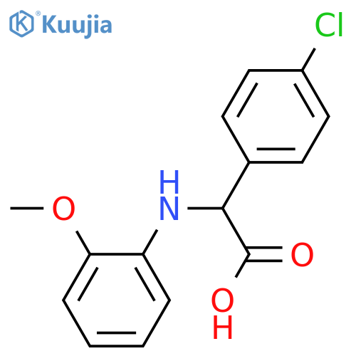 (4-CHLORO-PHENYL)-(2-METHOXY-PHENYLAMINO)-ACETIC ACID structure