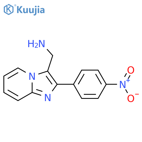 (2-(4-Nitrophenyl)imidazo[1,2-a]pyridin-3-yl)methanamine structure