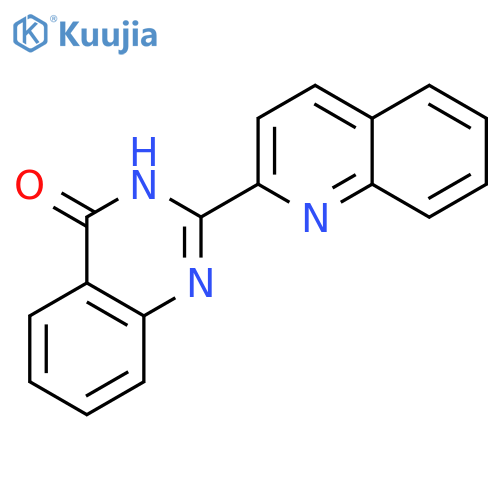 4(3H)-Quinazolinone, 2-(2-quinolinyl)- structure