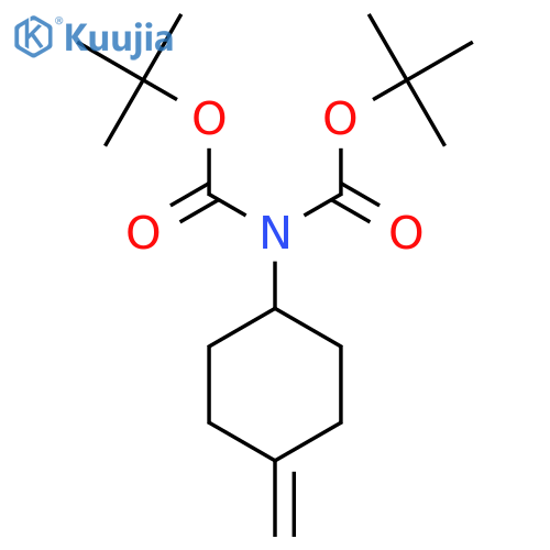 Imidodicarbonic acid, 2-(4-methylenecyclohexyl)-, 1,3-bis(1,1-dimethylethyl) ester structure